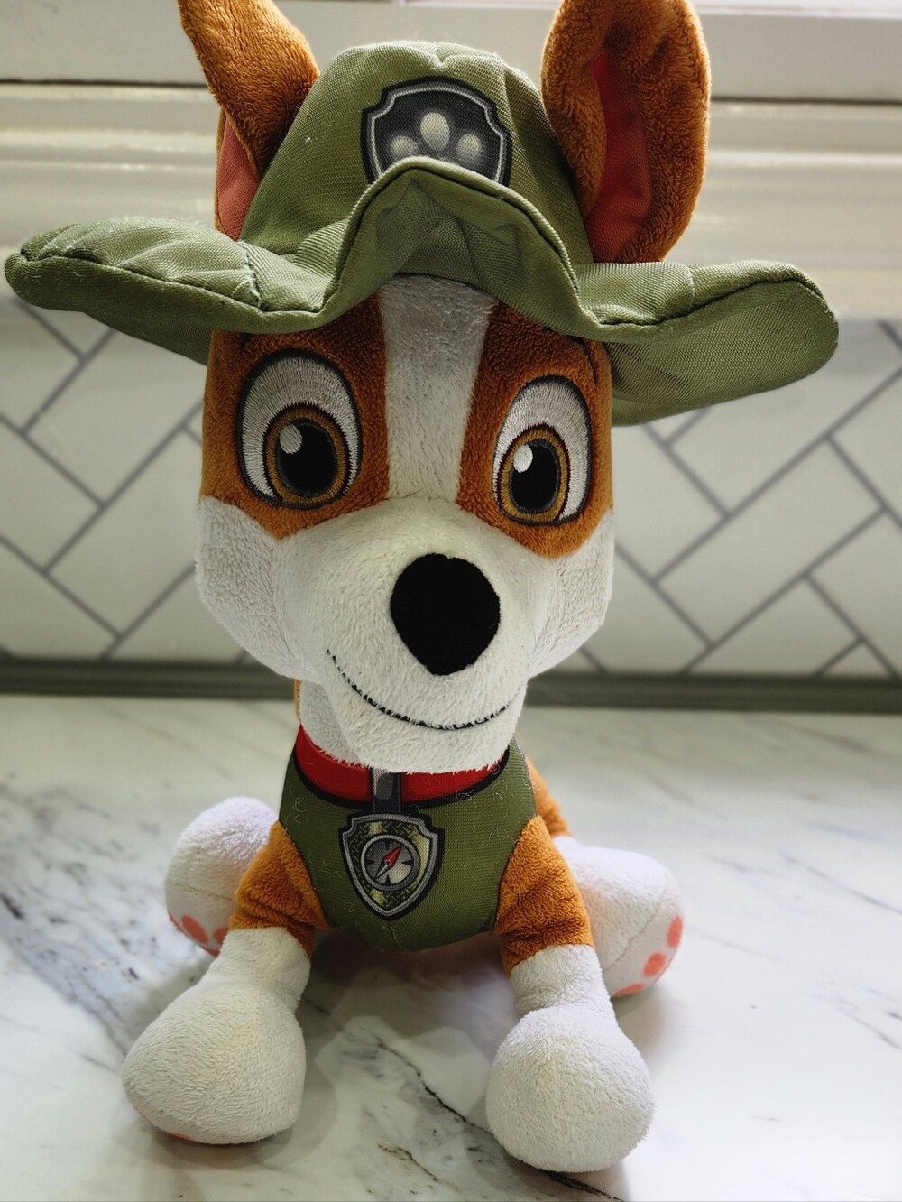 Paw Patrol TRACKER the Chihuahua Dog Plush - Green and Brown